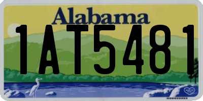 AL license plate 1AT5481