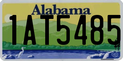AL license plate 1AT5485