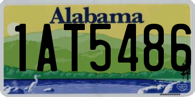 AL license plate 1AT5486