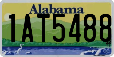 AL license plate 1AT5488