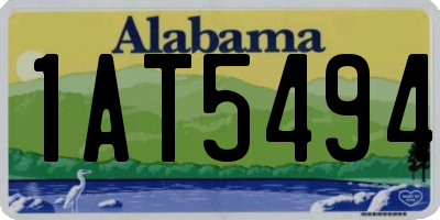 AL license plate 1AT5494