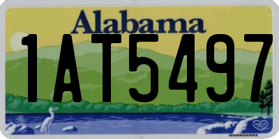 AL license plate 1AT5497