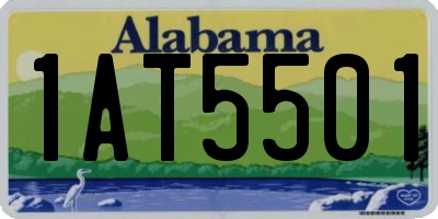 AL license plate 1AT5501