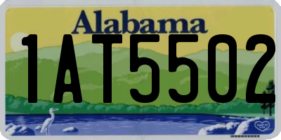 AL license plate 1AT5502