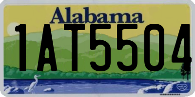 AL license plate 1AT5504