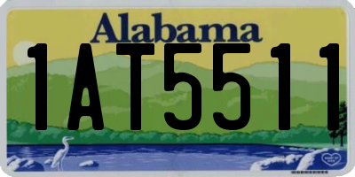 AL license plate 1AT5511