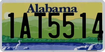 AL license plate 1AT5514