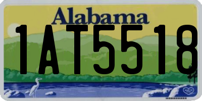 AL license plate 1AT5518