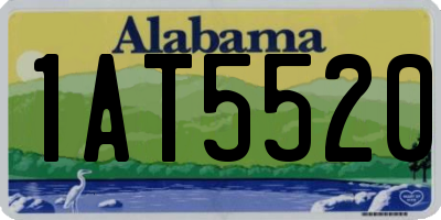 AL license plate 1AT5520