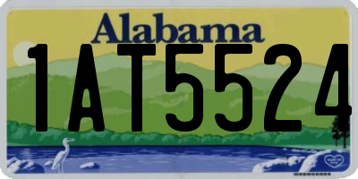 AL license plate 1AT5524