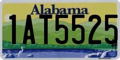 AL license plate 1AT5525
