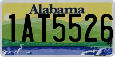 AL license plate 1AT5526