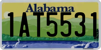 AL license plate 1AT5531