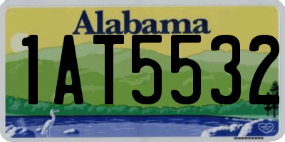 AL license plate 1AT5532