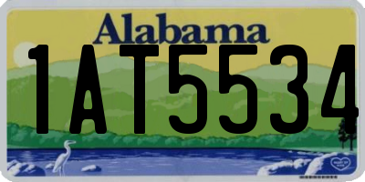 AL license plate 1AT5534