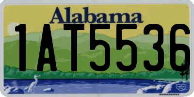 AL license plate 1AT5536