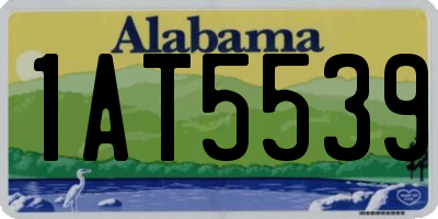 AL license plate 1AT5539