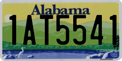 AL license plate 1AT5541