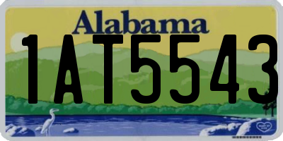 AL license plate 1AT5543