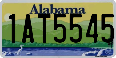 AL license plate 1AT5545