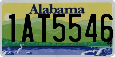 AL license plate 1AT5546
