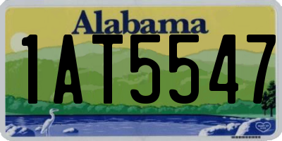 AL license plate 1AT5547