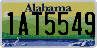 AL license plate 1AT5549