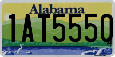 AL license plate 1AT5550