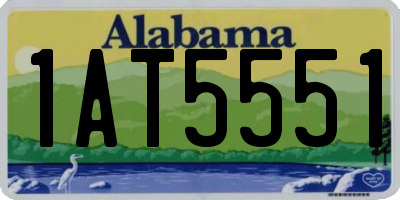 AL license plate 1AT5551