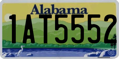 AL license plate 1AT5552
