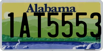 AL license plate 1AT5553