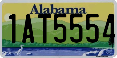 AL license plate 1AT5554