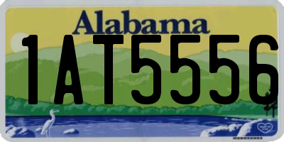 AL license plate 1AT5556