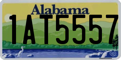 AL license plate 1AT5557