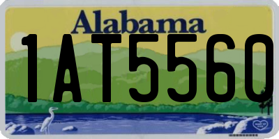 AL license plate 1AT5560