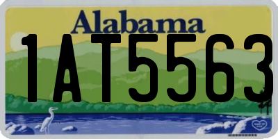 AL license plate 1AT5563