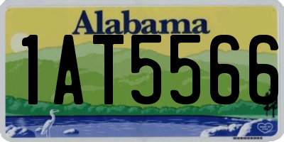 AL license plate 1AT5566