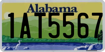 AL license plate 1AT5567