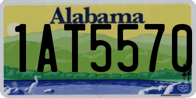 AL license plate 1AT5570