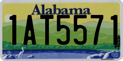 AL license plate 1AT5571