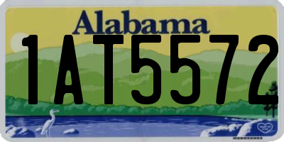 AL license plate 1AT5572