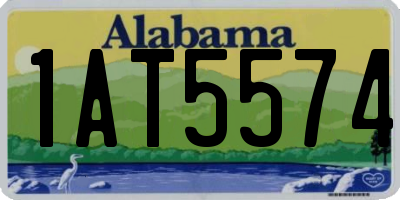 AL license plate 1AT5574