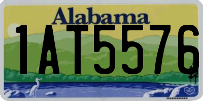 AL license plate 1AT5576