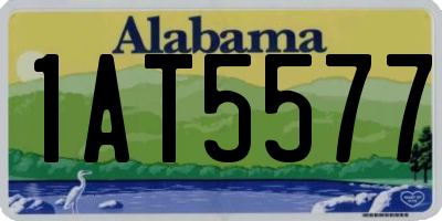 AL license plate 1AT5577