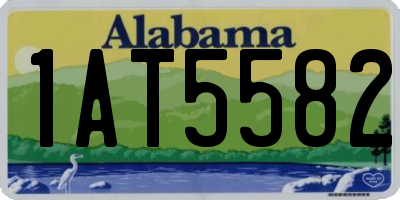 AL license plate 1AT5582