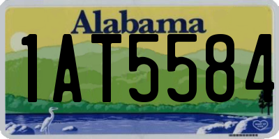 AL license plate 1AT5584