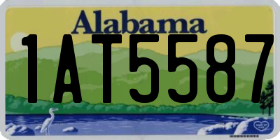 AL license plate 1AT5587