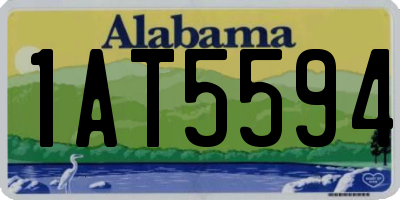 AL license plate 1AT5594