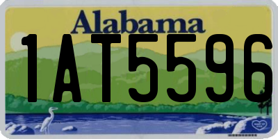 AL license plate 1AT5596