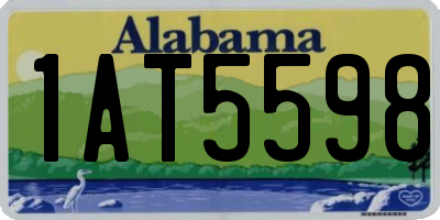 AL license plate 1AT5598
